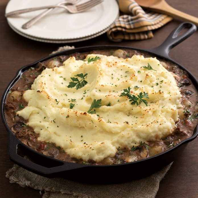 Hamburger Steak Skillet Casserole