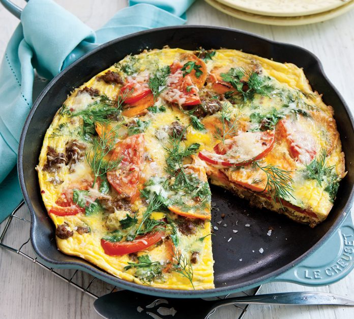 Sausage and Sweet Potato Fritatta