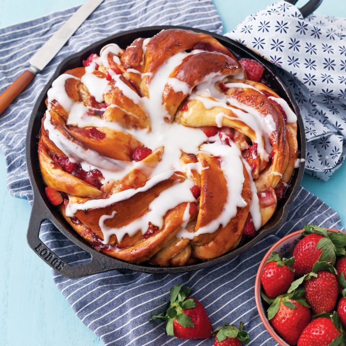 This gorgeous Strawberry Swirl Bread is a hypnotic spin on classic sweet rolls and a total brunch (or dessert) showstopper. 