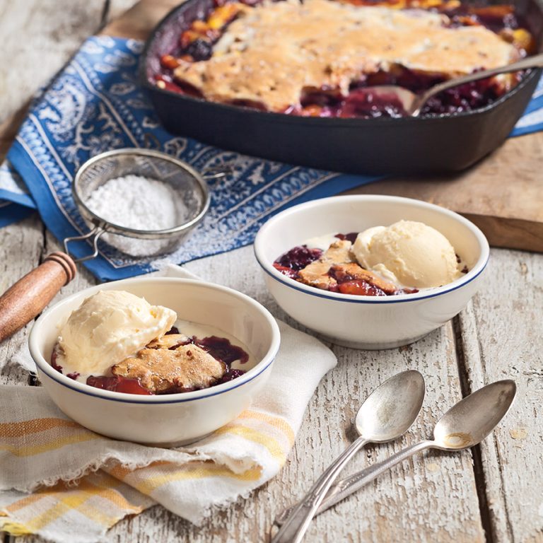 Blackberry-Nectarine Cobbler