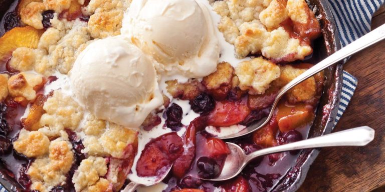 Blueberry-Peach Cobbler