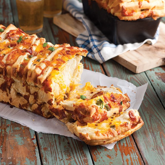 Bacon Cheddar Pull Apart Bread