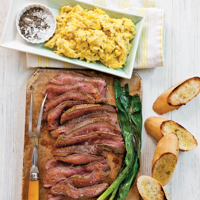 Flat Iron Steak and Eggs
