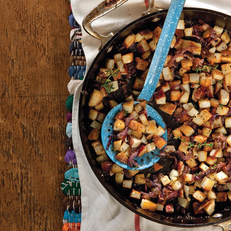 Home Fries with Caramelized Red Onions