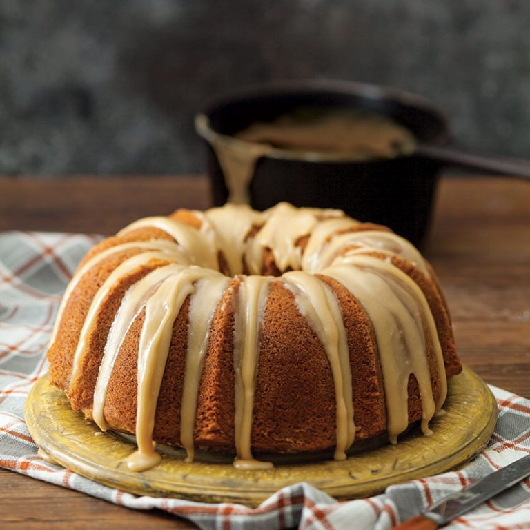 Caramel-Glazed Brown Sugar Bundt Cake