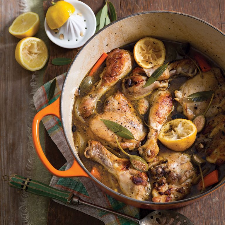 Braised Chicken with Lemon and Capers