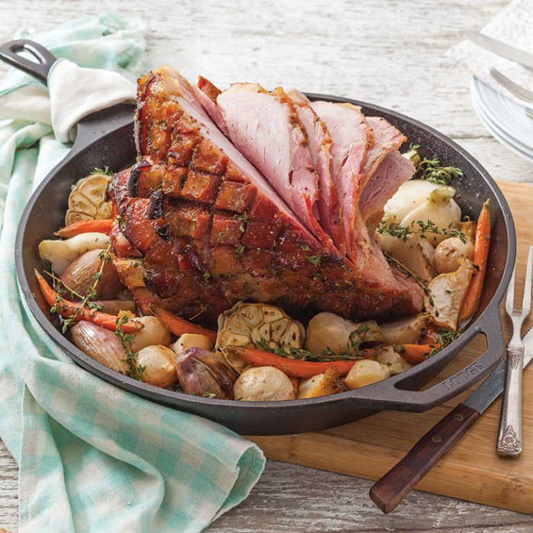Honey- and Mustard-Glazed Ham