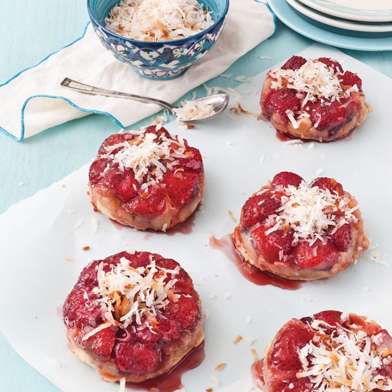Mini Strawberry Upside-Down Cakes