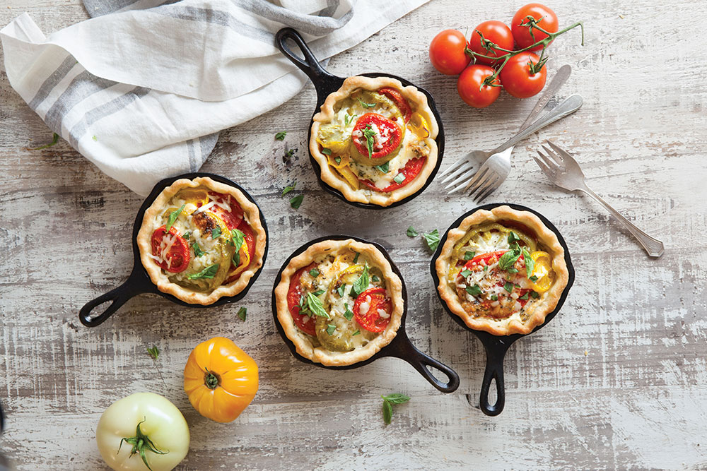 Skillet Tomato Pies