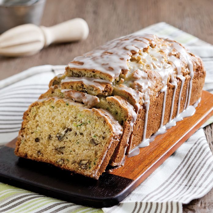 Zucchini Bread with Buttermilk-Lemon Glaze