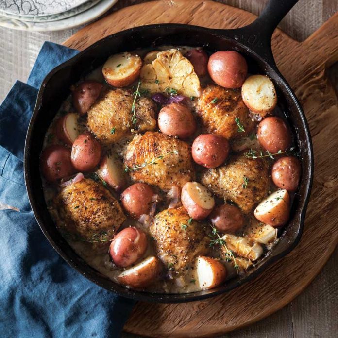 Garlic Chicken with Red Potatoes