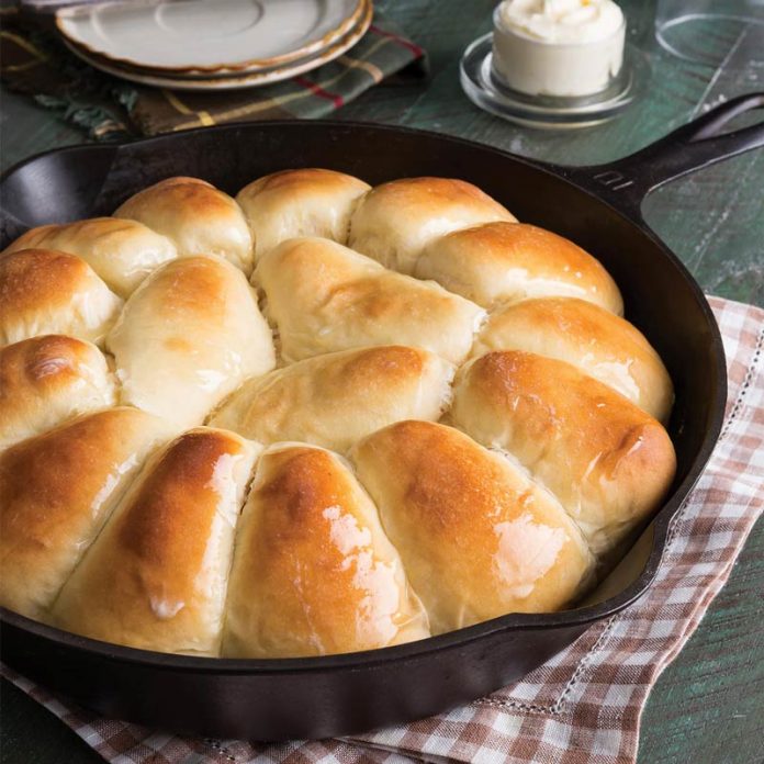 Buttermilk Parker House Skillet Rolls
