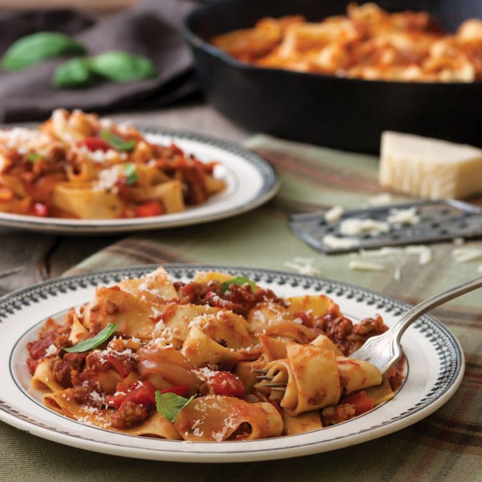 Pappardelle and Italian Sausage