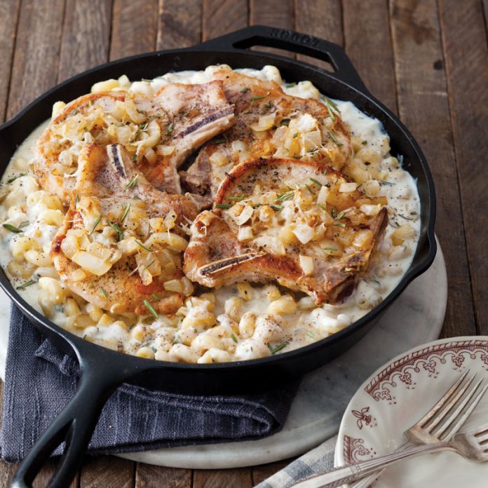 Pork-Chops Pork Chop Mac and Cheese