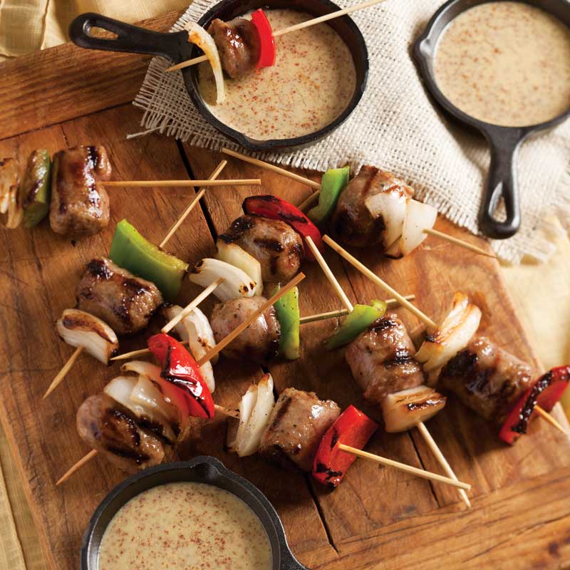 Grilled Sausage Skewers