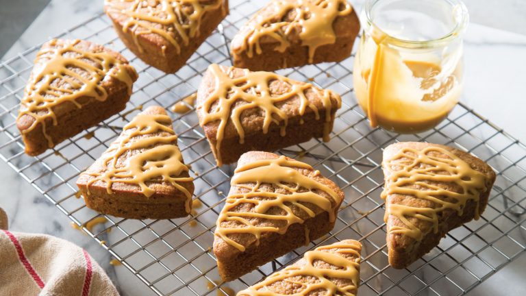 Gingerbread Wedges with Molasses Glaze