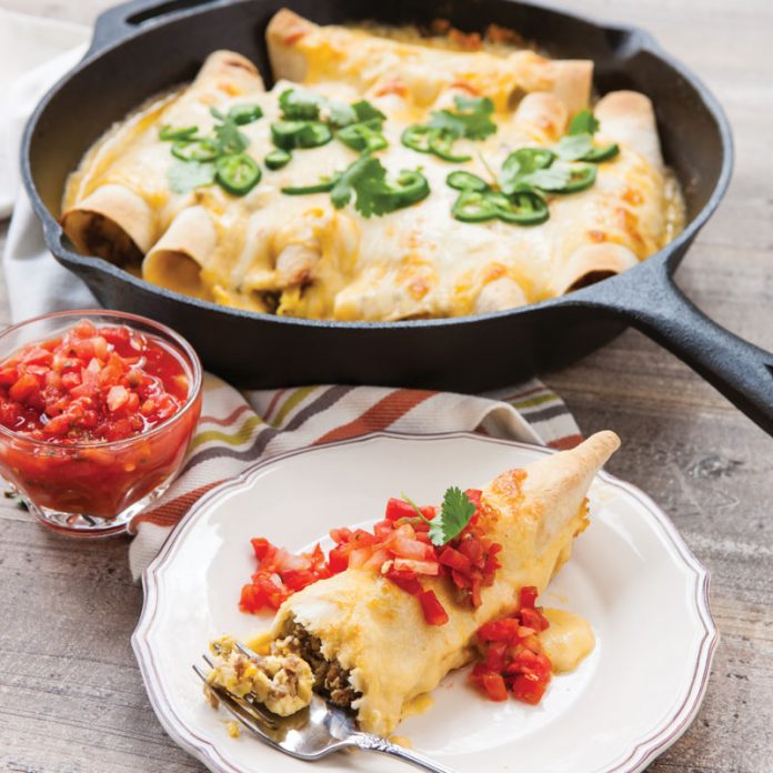 Breakfast enchiladas