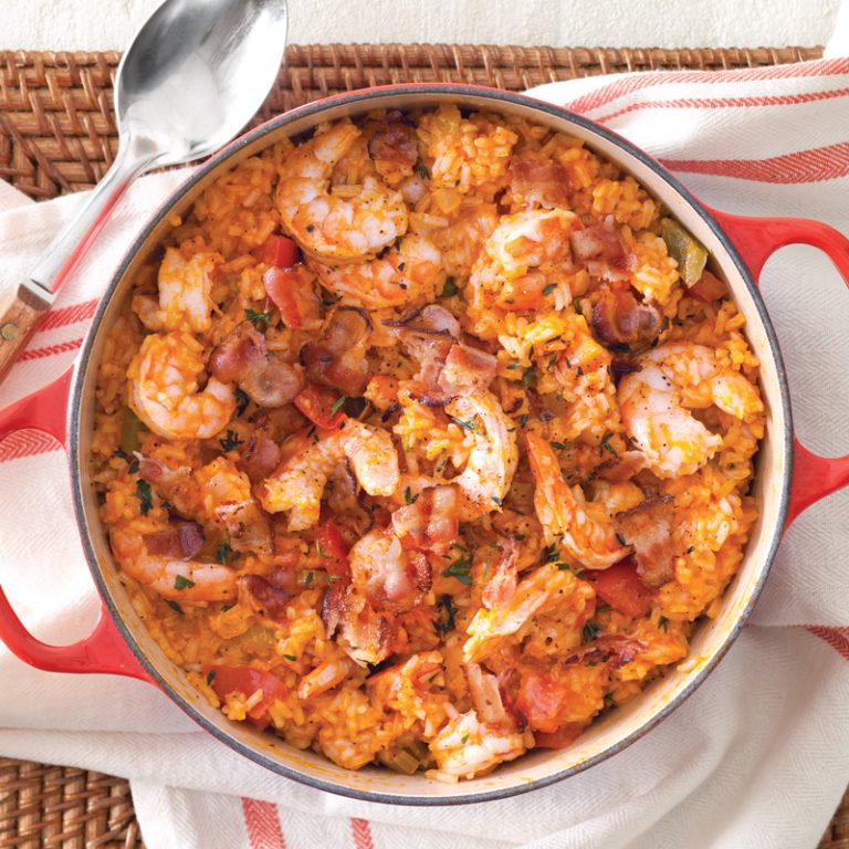 Carolina Red Rice with Shrimp and Bacon