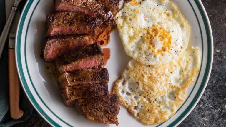 Skillet Steak with Fried Eggs