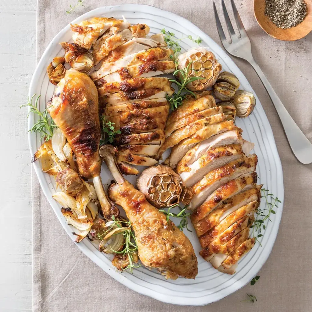 Mayo-Herb Turkey Breast and Legs