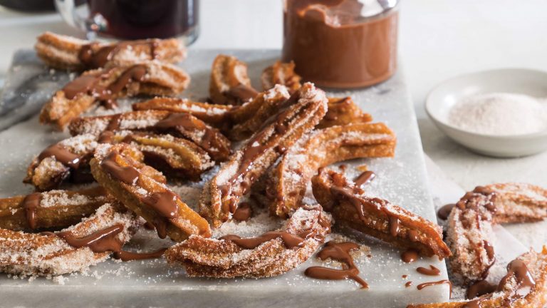 Churros with Espresso-Chocolate Sauce