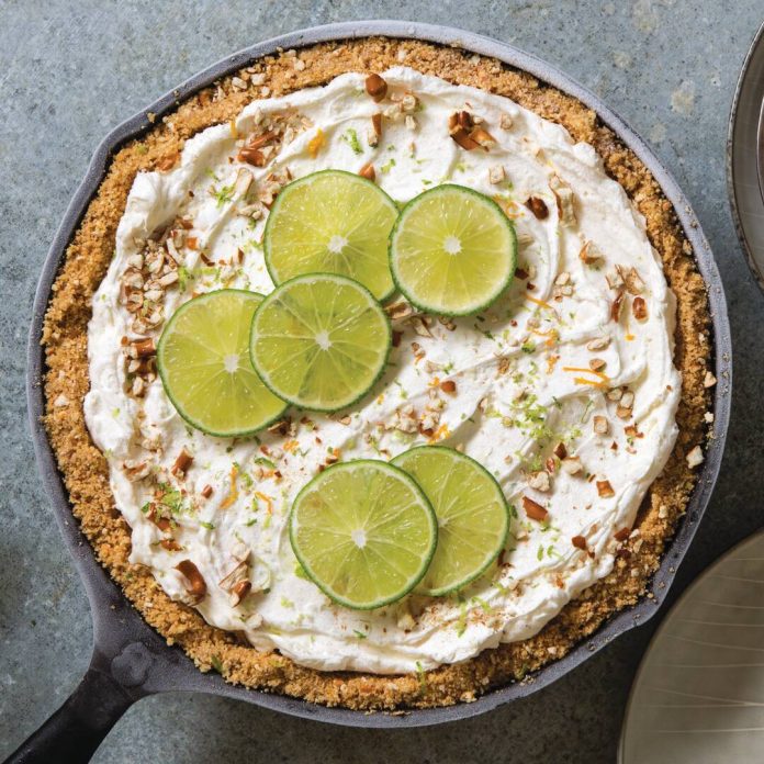 The classic Southern pie gets a makeover with a cream cheese filling and a pretzel crust.