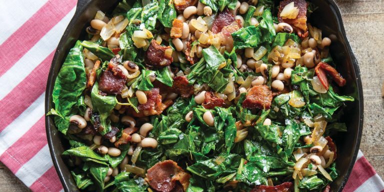Skillet Greens and Black-Eyed Peas