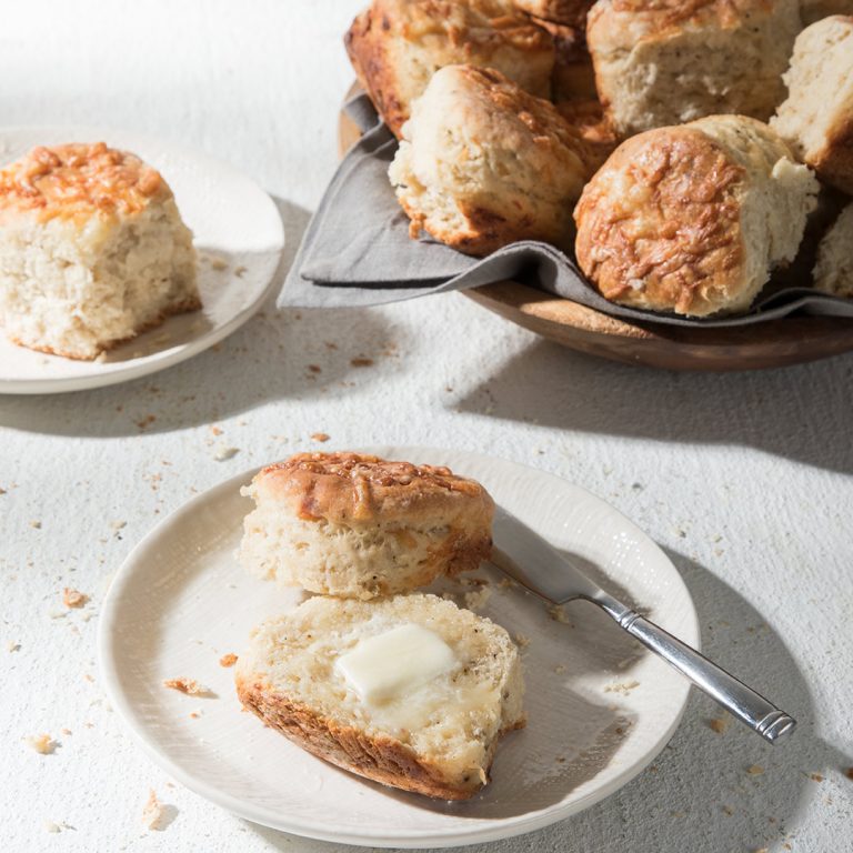 Gruyere and Black Pepper Angel Biscuits