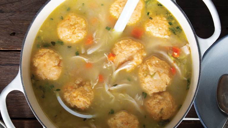Chicken and Sweet Potato Drop Dumplings