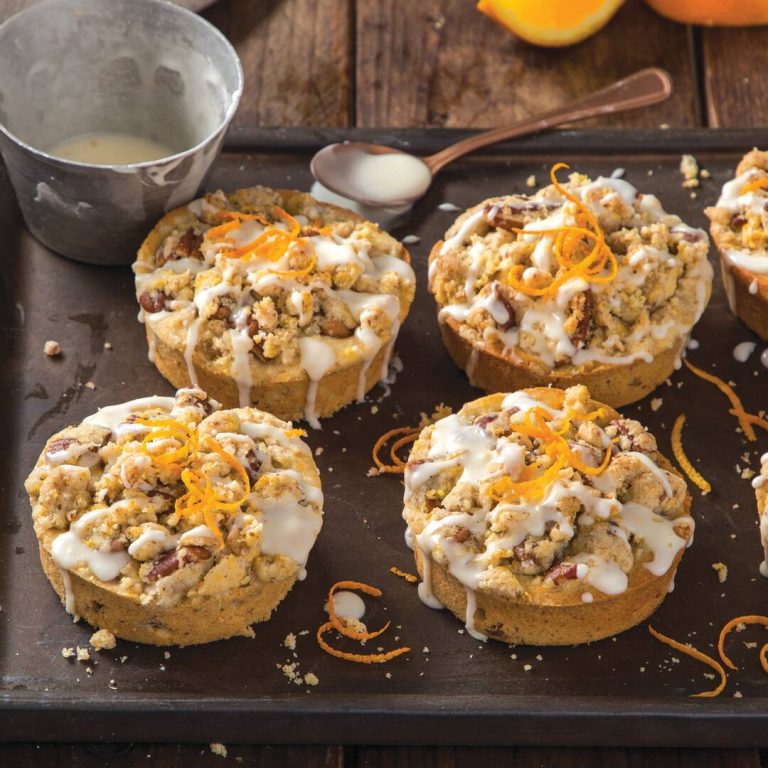 Orange-Pecan Mini Coffee Cakes