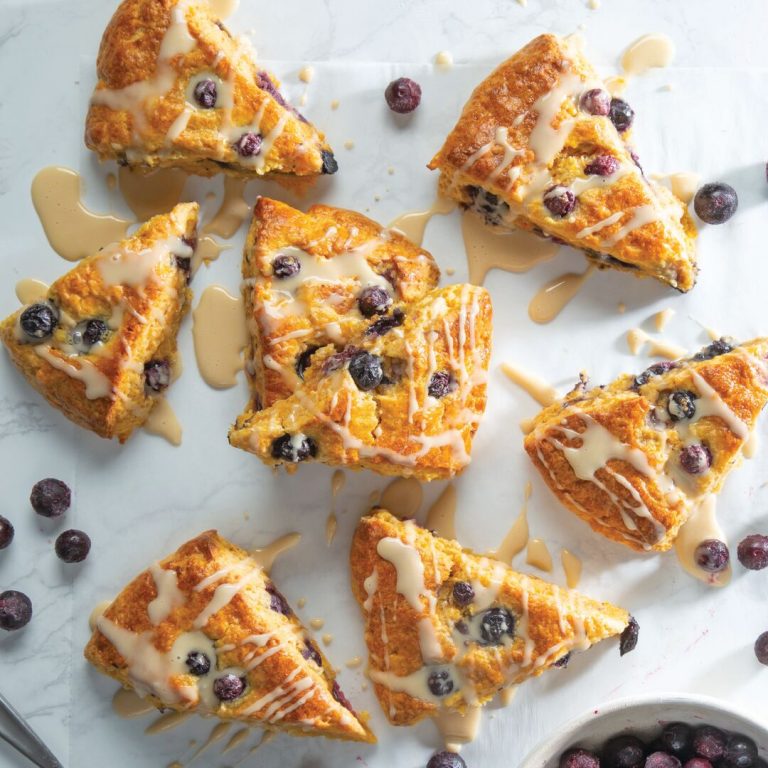 Blueberry-Sweet Potato Scones