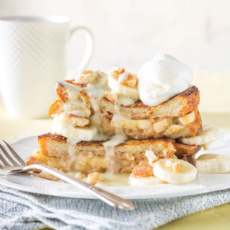 Peanut Butter-Banana Pudding French Toast