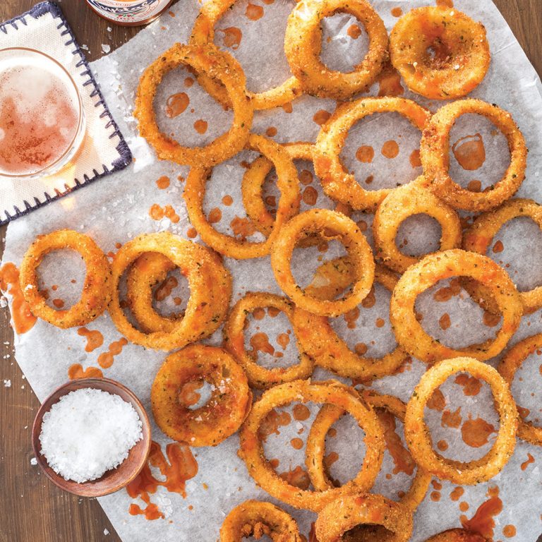Hot Sauce-Marinated Onion Rings