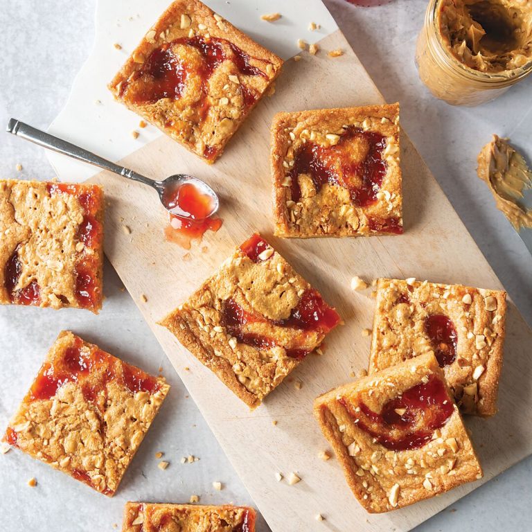 PB and J Blondies