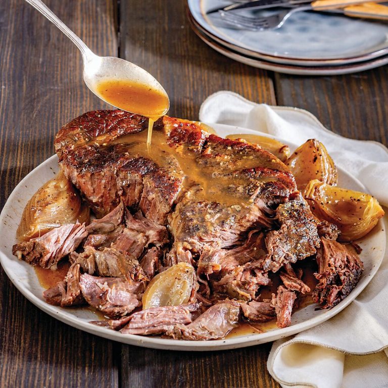 Beer-Braised Beef and Onions