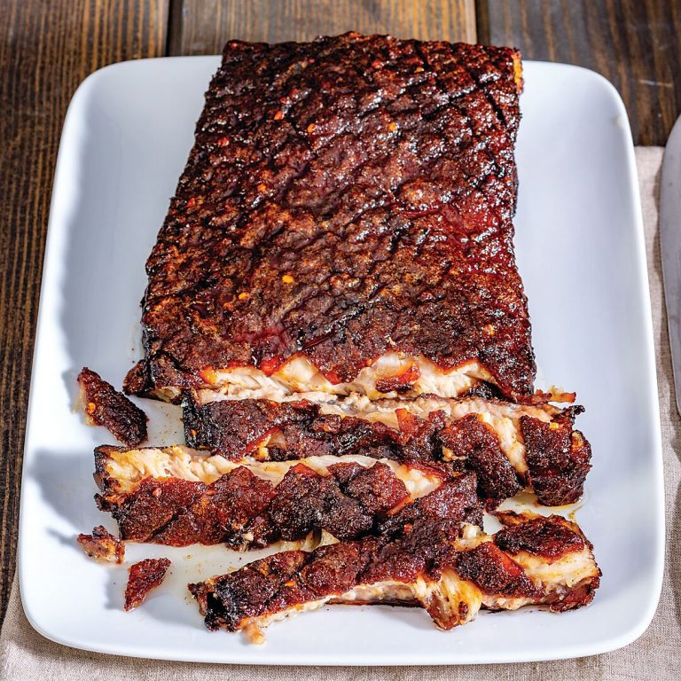 Sweet and Spicy Roasted Pork Belly