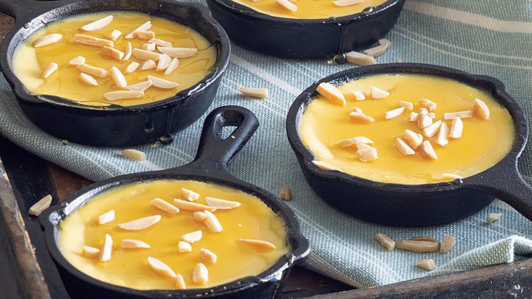 Orange Blossom Honey Custards