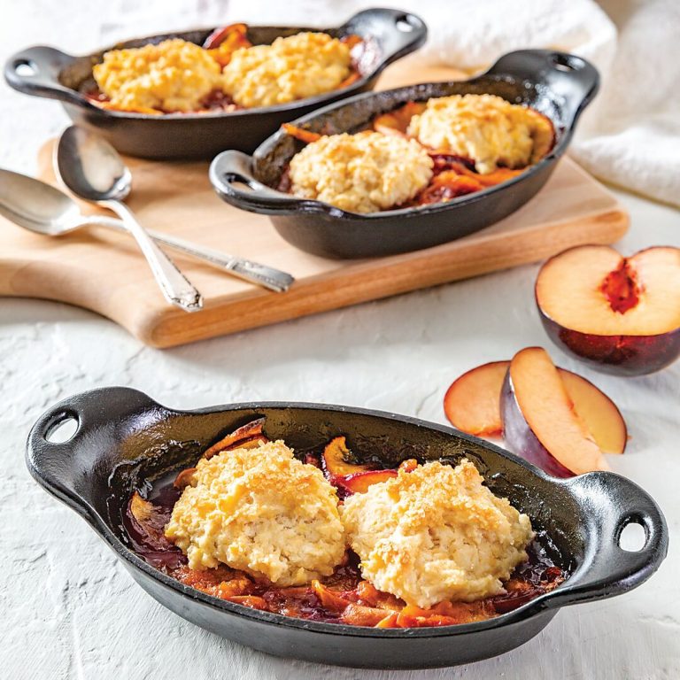Apricot and Nectarine Cobblers