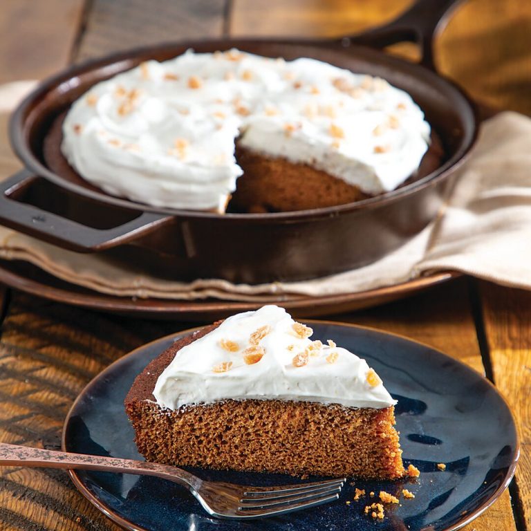 Gingerbread Cake with Creamy Lemon Frosting
