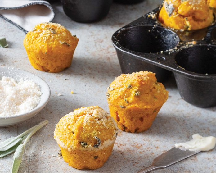 Kabocha Squash and Cheese Muffins