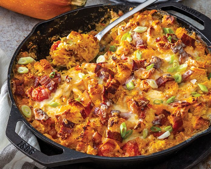 Chicken–Spaghetti Squash Casserole