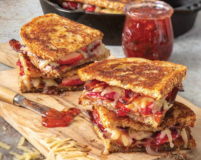 Strawberry-Bacon Grilled Cheese