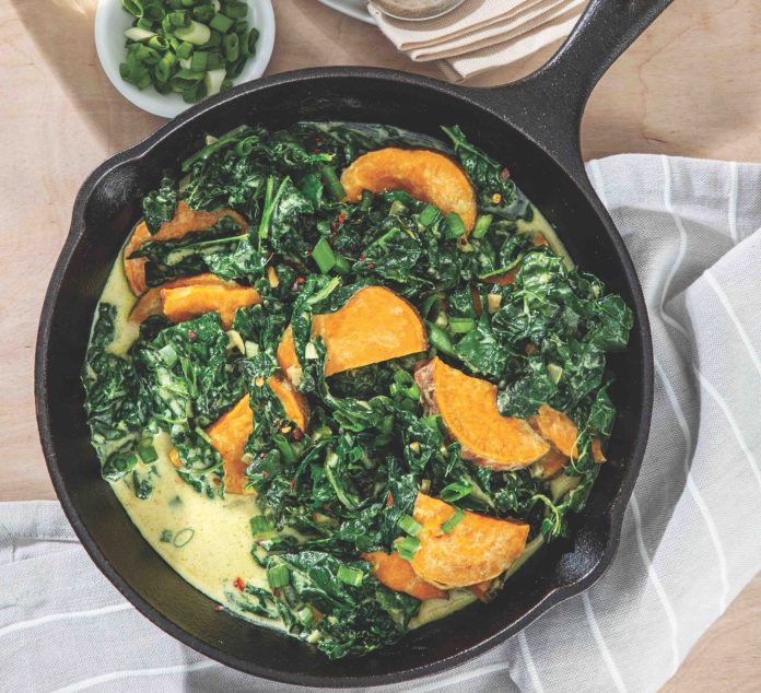 Coconut Curry Kale Greens
