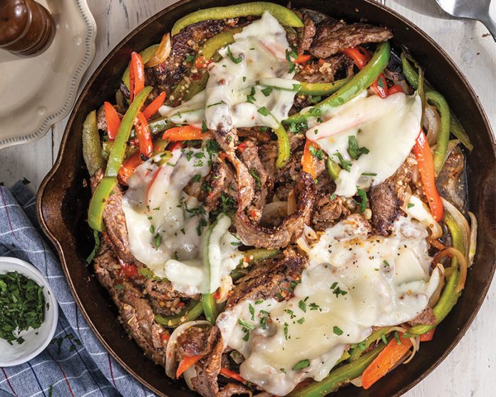 Philly Cheesesteak Skillet