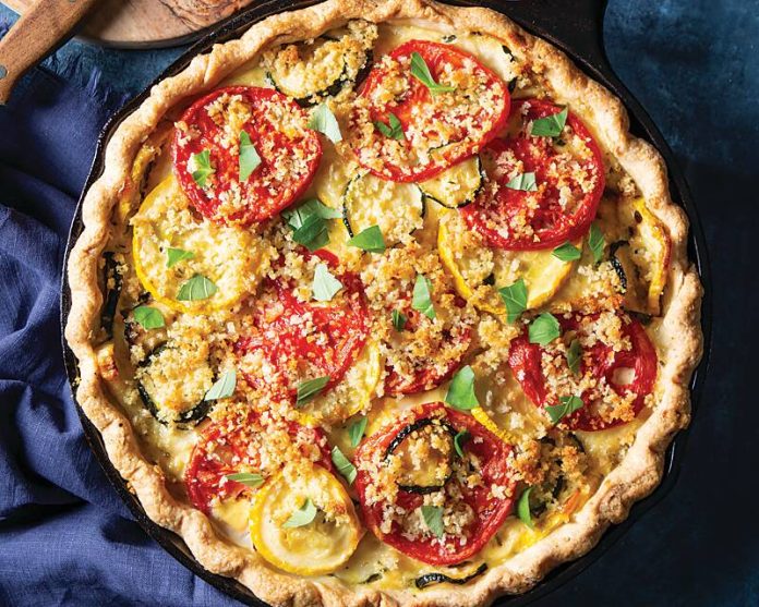 Summer Squash and Tomato Pie