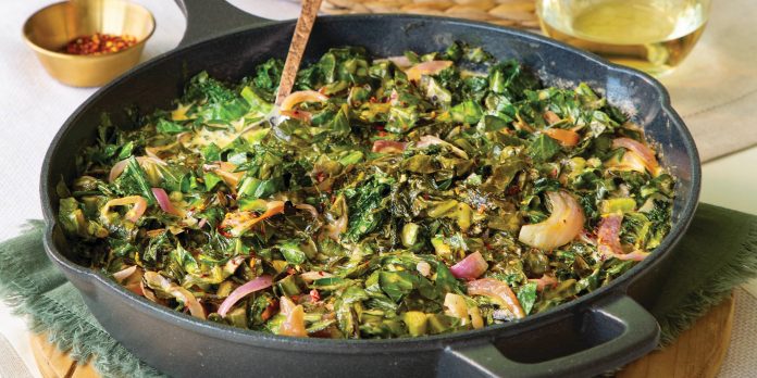 Paprika Creamed Greens