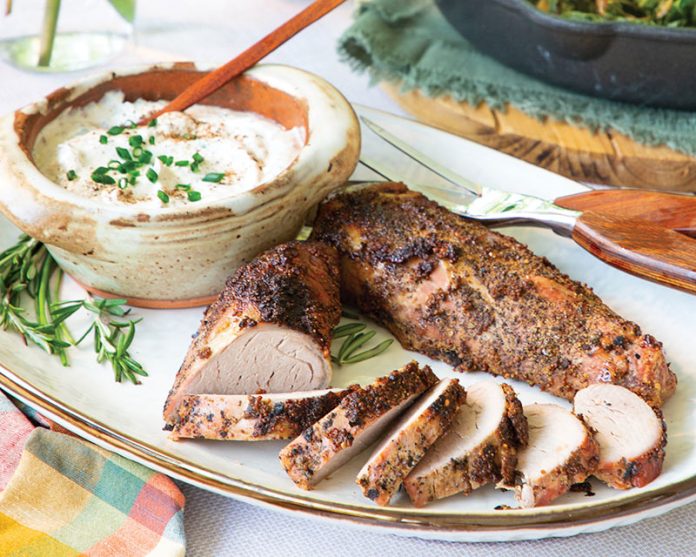 Smoked Peppered Pork Tenderloin