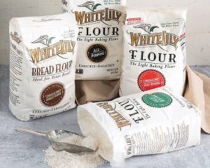 White Lily Flours displayed with scoop