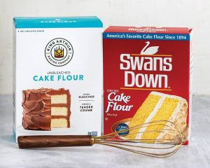Swans Down cake flours with whisk