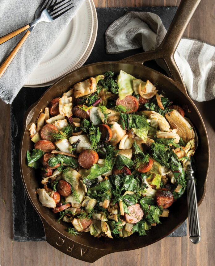 Sausage and Greens Stir-Fry